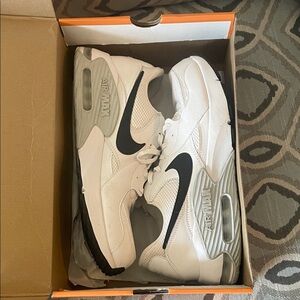 Nike Air Max White and Gray Men's Sneakers